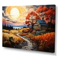thumbnail image 2 of Designart "Farmhouse Farmstead Mosaic Painting II" Farm Wall Decor, 2 of 5