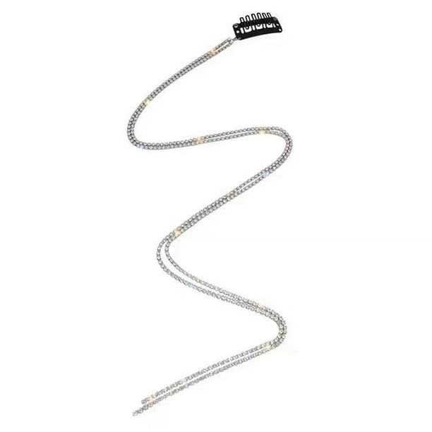 Hair Extension Chain Rhinestone Long Hair Jewelry Clip Braid Clip Ponytail Chain Hair Extension Chain Rhinestone Long Hair Jewelry Clip Braid Clip Ponytail Chain