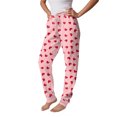 thumbnail image 5 of Sewkxo Women's Sleep Pants Sherpa Elastic Waist Drawstring Star Print Pajama Pants Fall Winter Casual Loose Lounge Trouser with Pockets,Pink XL, 5 of 5