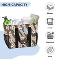 thumbnail image 5 of Football and Soccer Reusable Grocery Bags with Handle Side Pocket Waterproof Shopping Portable Tote, 5 of 8