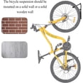 thumbnail image 6 of BIKTEN Bike Rack Garage Wall Mount Bike Hanger Bike Hooks Bike Storage Bicycle Vertical System for Garage Indoor Shed - Easily Hang/Detach - Holds up to 65 lb with Screws Black (2pcs), 6 of 7
