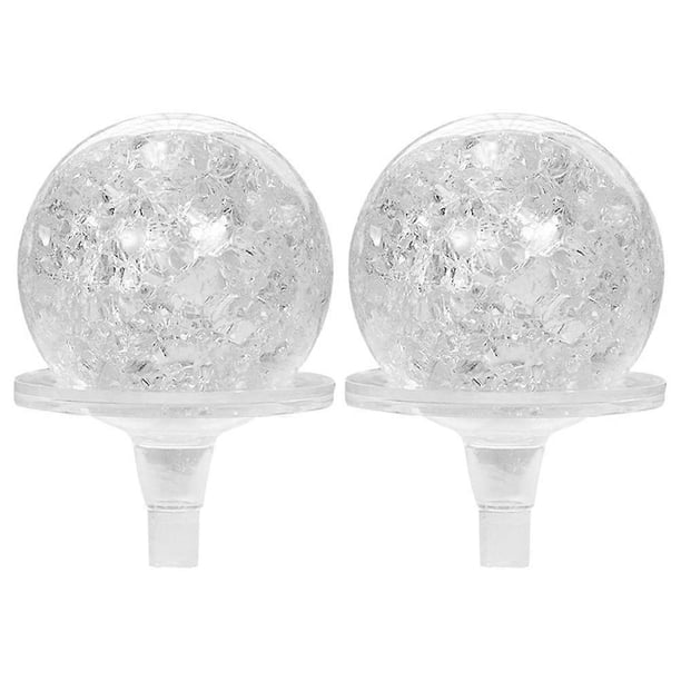 2pcs Transparent Crystal Ball For Water Fountain Decor Clear Sphere Exquisite Ball Ornaments For Home And Office Water Fountain Sphere (6cm Ball)