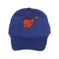 thumbnail image 1 of Gravity Threads Heart Stab Cotton Twill Cap - Royal, 1 of 2