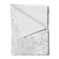 thumbnail image 2 of Grey Soft Flannel Fleece Throw Blanket, Lace Inspired Flourish Motifs Background with Bridal Flower Border Wedding Pattern, Cozy Plush for Indoor and Outdoor Use, 70" x 90", Grey White, by Ambesonne, 2 of 5