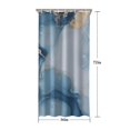 thumbnail image 5 of Blue Gold Marble Pattern Shower Curtain 36"x72" ,Bathroom Decorative Shower Curtains Set with 12 Hooks,Modern Waterproof Washable Shower Curtain, 5 of 6