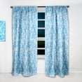 thumbnail image 2 of Designart 'Hexagon Retro Pattern IV' Mid-Century Modern Curtain Panel, 2 of 5