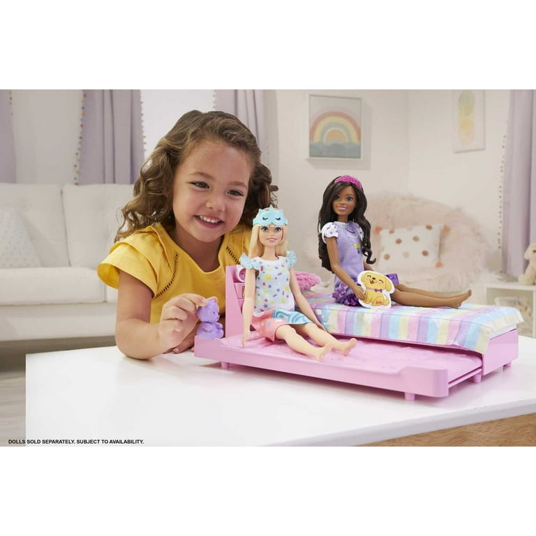 Barbie My First Bedtime Playset with Trundle Bed, Puppy