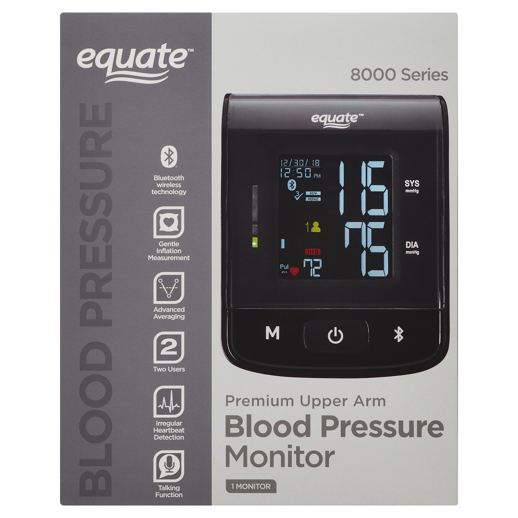 Buy Equate 8000 Series Premium Upper Arm Cuff Blood Pressure Monitor