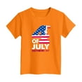 thumbnail image 4 of alcepopk Girls 4th of July T-Shirts Kids American Flag T-Shirt Boys Patriotic Short Sleeve Tees Summer Top Clothes(Orange,7-8 Years), 4 of 4