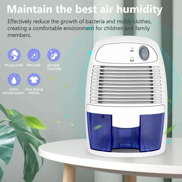 Absorbeur d'humidité déshumidificateur électrique sécheur d'air 500 ml mini  semi-conducteur anti-moisissure et déshumidificateur d'air armoires à  faible bruit 