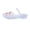 White, variant on Women's Sandals Hollow Woven Colorful Flower Wedge Mule Slippers Fashion lightweight Walking Flat Shoes for Walking Comfort White 37