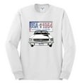 thumbnail image 2 of Wild Bobby, Ford Mustang Country USA 1964 Vintage American License Plate, Cars and Trucks, Men Long Sleeve Shirt, White, XX-Large, 2 of 4