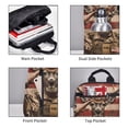 thumbnail image 5 of Balery Patriotic Deer Soldier Salute Lightweight Backpack for Men and Women - Durable and Water-Resistant, Ideal for School, Work, Travel, and Everyday Use, 5 of 9