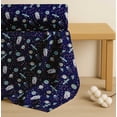 thumbnail image 4 of Soimoi Blue Cotton Cambric Fabric Astronaut & Planet Galaxy Printed Craft Fabric by the Yard 42 Inch Wide, 4 of 7