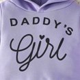 thumbnail image 6 of Zuwimk Toddler Boy And Girls Clothes Long Sleeve Hooded Pullover Letter Print Sweatshirt + Pants 2pcs Fall Winter Outfit Set(T040-Purple), 6 of 9