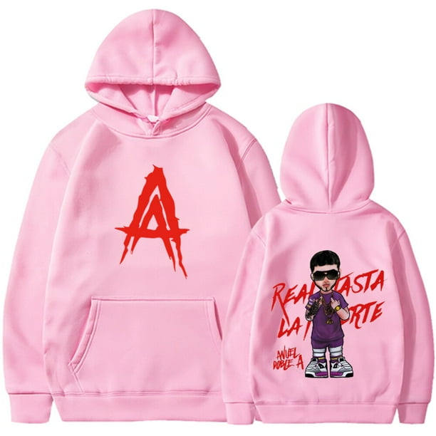 Sudadera con capucha y2k para hombre y mujer jersey con estampado de patron Real Hasta La Muerte Anuel AA ropa de calle para parejas jersey de Hip Hop tallas grandes Otono e Invierno