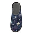 thumbnail image 3 of IAUYY Memory Foam House Slippers Suitable for Both Men and Women. Comfortable, Anti-Slip Plush Flat-Bottomed Slippers The Best Holiday Gift Milky Way Moon, 3 of 9