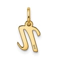 thumbnail image 4 of Diamond2Deal 10k Yellow Gold Script Initial N Charm Pendant for Women (L- 0.64 inch, W- 0.27 inch), 4 of 6