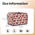 thumbnail image 5 of Lsque Hand Drawn Tomatoes Print 2 Slice Toaster Cover , Kitchen Appliance Dustproof Protector , Toaster Protector Dustproof Kitchen Appliance Cover, 5 of 7