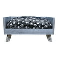 thumbnail image 3 of Iconic Pet Large Raised Wooden Pet Bed with Removable Cushion, Antique Gray, 3 of 5