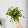 thumbnail image 4 of Kugisaki Artificial Fern, Persian Grass Plastic Plants Fern Leaves Fake Bushes Wedding Indoor Outdoor Home GardenVerandah Wedding Office Table Centerpieces, 4 of 5