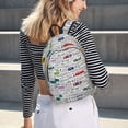 thumbnail image 2 of Easygd Hello Canvas Backpack: Stylish, Lightweight, and Versatile with Large Capacity and Adjustable Straps –, 2 of 7