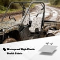 thumbnail image 3 of KUIFORTI Grey Camouflage UTV Seat Covers Seats Cover with Headrest Covers Polyester Easy Installation for Yamaha Rhino 700 660 450 2004-2021 Rhino UTV Accessories, 3 of 7