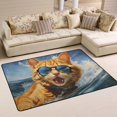 thumbnail image 3 of Cat Surfer Waves Sunglasses Area Rug Washable 72 x 48 Floor Carpet Mat Non Slip for Bedroom Living Room Kids Room Home Decor, 3 of 7