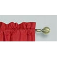 thumbnail image 3 of Set of 2 piece R64 red color lined window curtain panel 100% privacy blackout drape with rod pocket 84" long, 3 of 4