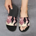 thumbnail image 6 of GZHJMY Stylish Slides for Women Men, A Japanese Man Stands Near Cherry Blossoms Soft Flexible Slip-on Sandals Slippers, 6 of 7