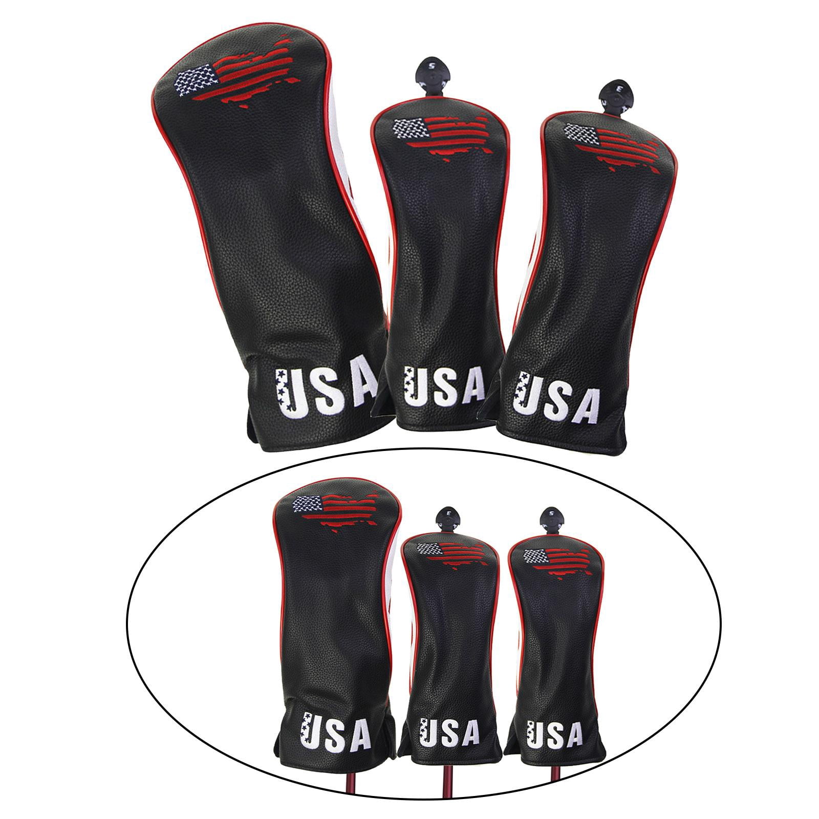 Axioma Waterproof Golf Wood Headcover Durable Driver Head Cover Travel Transport Sleeve
