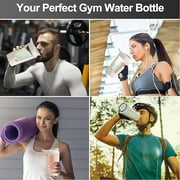 Gentleshark Electric Shaker Bottle for Protein ,Rechargeable Drink Mixer Cup for Coffee Milk Mixing,White