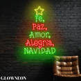 thumbnail image 2 of Glowneon Fe Paz Amor Alegria Navidad Led Sign, Mexican Christmas Sign, 2 of 5