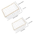 thumbnail image 2 of TABLETREANDS 2Ud Cestas De Metal Para Almacenamiento Decorativo Con Resistente Y Apilable, 2 of 8