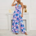 thumbnail image 5 of DAETIROS Women Summer Dress Printed V-neck Thin Dress Pink Size XL, 5 of 7