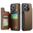 thumbnail image 1 of Funda para iPhone 15 Pro con tarjetero, tipo billetera para hombre y mujer con bloqueo RFID, de cuero resistente, con cierre magnético y función atril, a prueba de golpes, para iPhone 15 Pro, 1 of 10