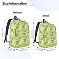 thumbnail image 3 of Honeii Avocado And Toast Print Canvas College Laptop Backpack, Durable Rucksack Travel Notebook Bag School Backpack Book Bag for Men Women-Small, 3 of 7