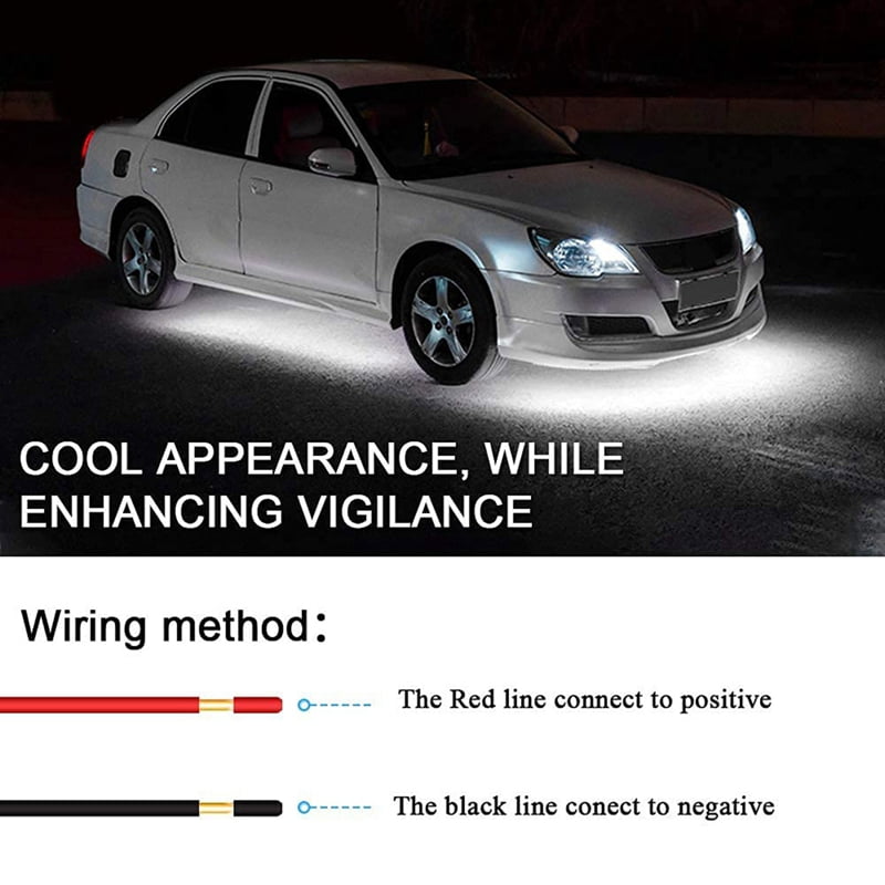 8Pcs 9LED Super Bright Rock Light Kit LED Waterproof LED Neon Underglow Light for Off Road Truck Boat White