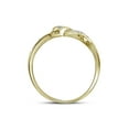thumbnail image 2 of FB Jewels 10kt Yellow Gold Womens Round Diamond Two-tone Dolphin Fish Animal Ring 1/20 Cttw, 2 of 2