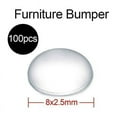thumbnail image 3 of 100 Capsules Self-Adhesive Rubber Furniture Bumper Pads for Doors Cabinets Drawers Furniture Glass T transparent silica gel, 3 of 6
