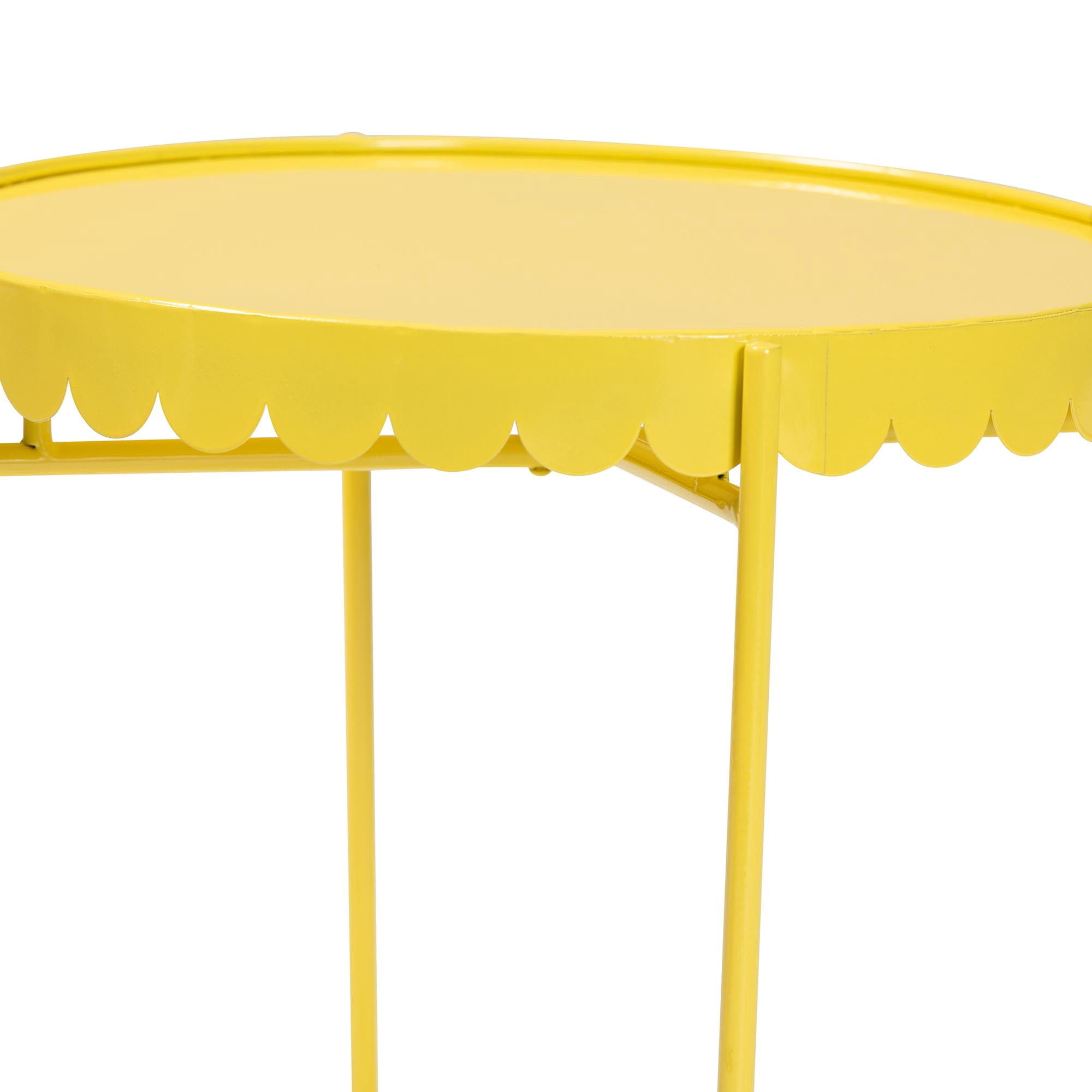 Baxton Studio Laverne Modern Accent Table, 16"W, Yellow