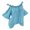 Blue, variant on JUPAOPON Womens Tops Under $5 Women Plus Size Strapless Lace Patchwork Short Sleeve O-Neck T-Shirt Blouse