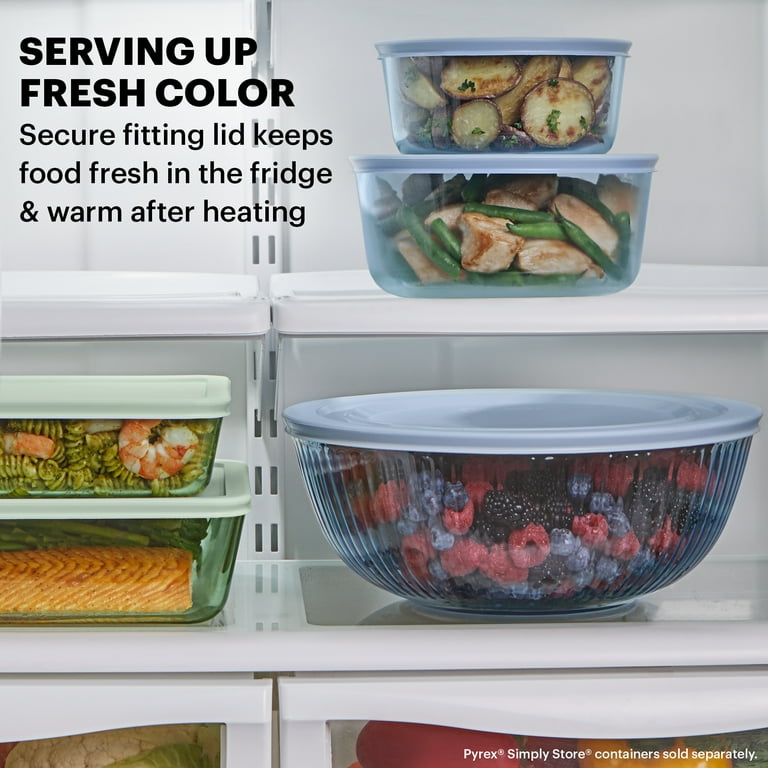 Pyrex 6-Piece Set: 1.3qt Amber/2.3qt Green/4.5qt Blue Glass Pyrex 6-Piece Set: 1.3qt Amber/2.3qt Green/4.5qt Blue Glass