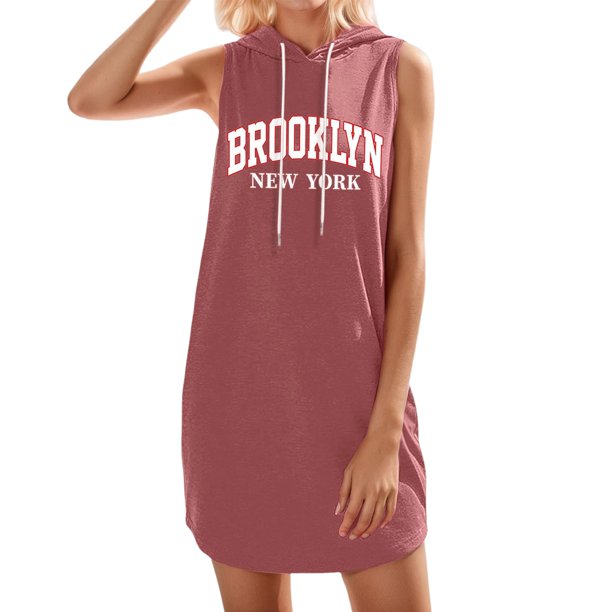 Vestido informal con estampado de letras para mujer: poliéster suave, versátil para el día a día, las vacaciones y las fiestas