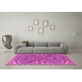 thumbnail image 3 of Ahgly Company Indoor Round Abstract Pink Modern Area Rugs, 8' Round, 3 of 4
