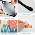 thumbnail image 4 of Haosy 3 Pack Reusable Ziploc Bags BPA Free Healthy Food Storage Bag Leakproof Sandwich Snack Freezer Bags Colorful Line Doodle Squares, 4 of 7