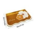thumbnail image 3 of RBCKVXZ Microfiber Bathroom Rugs, Beige Bath Rug Boho Farmhouse Cute Aesthetics Preppy Bath Mat for Bathroom, Tub, Floor Carpet, Sink, Shower, Non-Slip, Absorbent, 31x20, 3 of 6