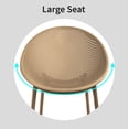 thumbnail image 4 of 2xhome Set of 2 Luxury Glam Organic Modern Weather-Resistant Plastic Indoor Outdoor Side Chairs, Egg-Shaped Accent Lounge Chairs with Perforated Seat Design for Patio, Balcony, Living Room, 4 of 11