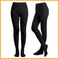thumbnail image 6 of Womens Opaque Tights,Soft Solid Color Footed Pantyhose,High Waist Leggings, 6 of 14