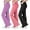 Black/Pink/Purple, variant on BIG ELEPHANT 3 Packs Girl's Flare Leggings with Side Pockets, High Waisted Bell Bottoms for Dance